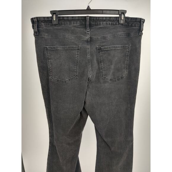 Ava & Viv Womens Jeans Plus 20 High Rise Flare Leg Relaxed Denim Stretch Black - Picture 6 of 10